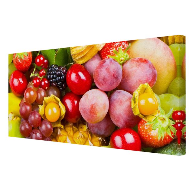 Print on canvas - Colourful Exotic Fruits