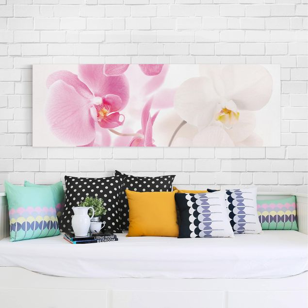 Print on canvas - Delicate Orchids