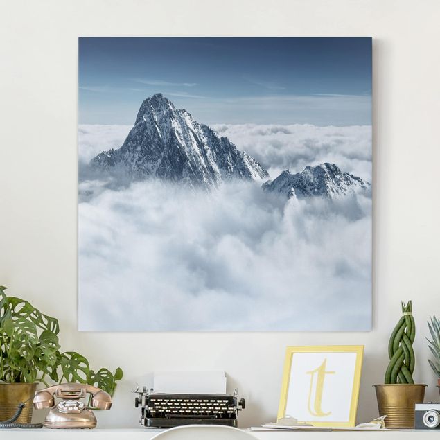 Print on canvas - The Alps Above The Clouds