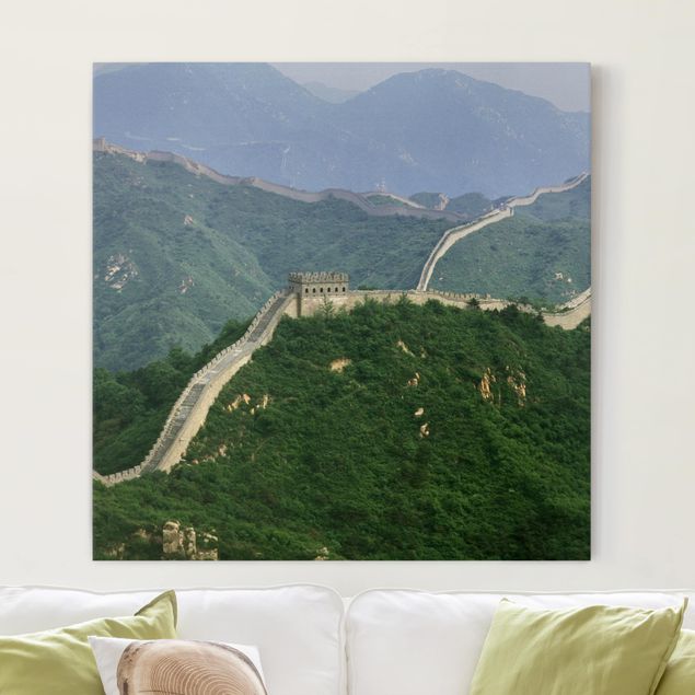 Print on canvas - The Great Wall Of China In The Open