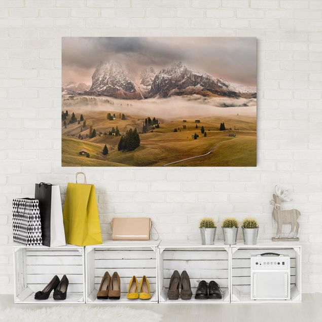 Print on canvas - Myths of the Dolomites