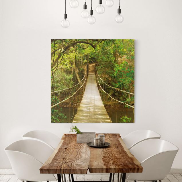 Print on canvas - Jungle Bridge