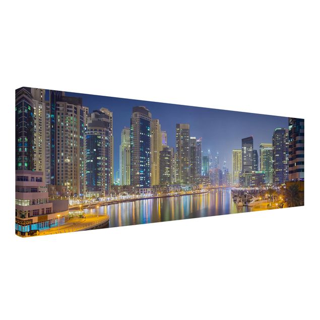 Print on canvas - Dubai Night Skyline