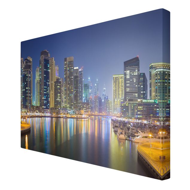 Print on canvas - Dubai Night Skyline