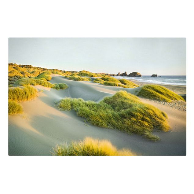 Print on canvas - Dunes And Grasses At The Sea