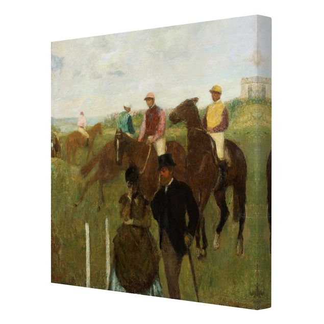 Print on canvas - Edgar Degas - Jockeys On Race Track