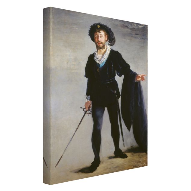 Print on canvas - Edouard Manet - Jean-Baptiste Faure in the Role of Hamlet