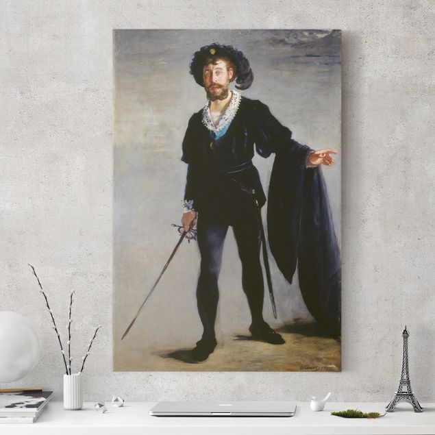 Print on canvas - Edouard Manet - Jean-Baptiste Faure in the Role of Hamlet
