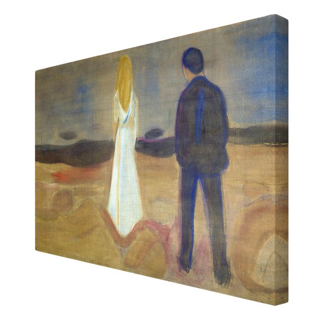 Print on canvas - Edvard Munch - Two humans. The Lonely (Reinhardt-Fries)