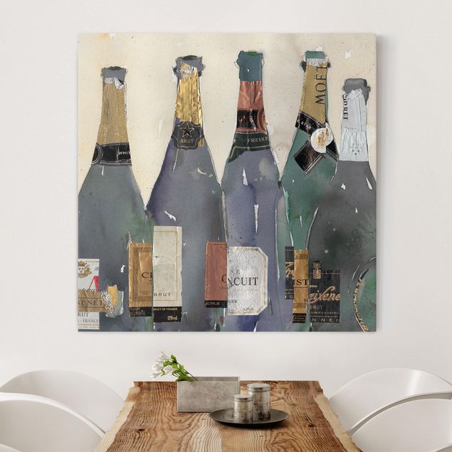 Print on canvas - Uncorked - Champagne