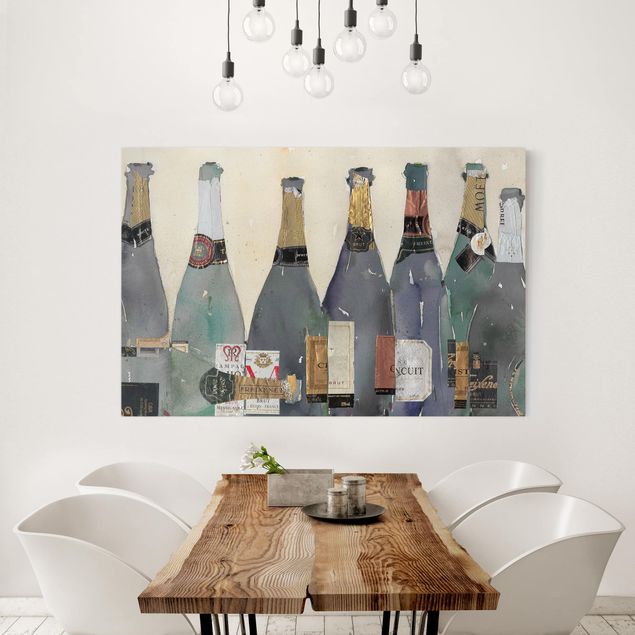 Print on canvas - Uncorked - Champagne