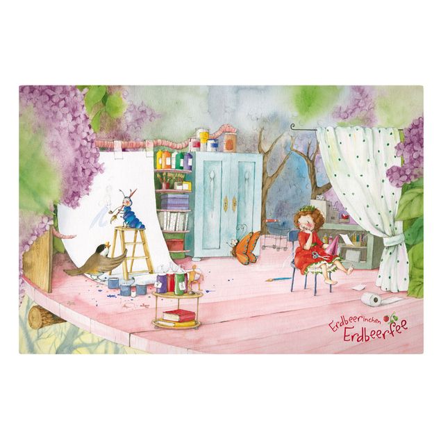Print on canvas - Little Strawberry Strawberry Fairy - Tinker