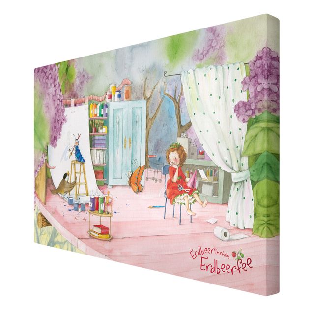 Print on canvas - Little Strawberry Strawberry Fairy - Tinker
