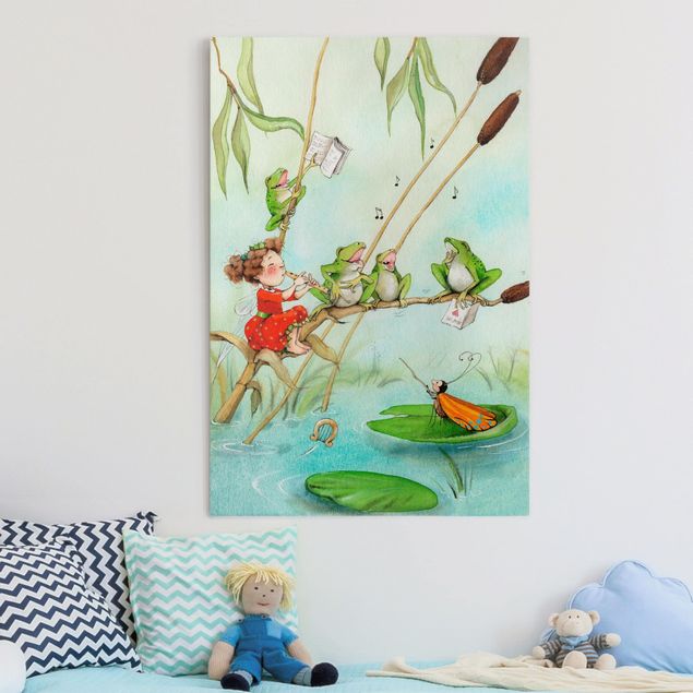 Print on canvas - Little Strawberry Strawberry Fairy - Frog Concert