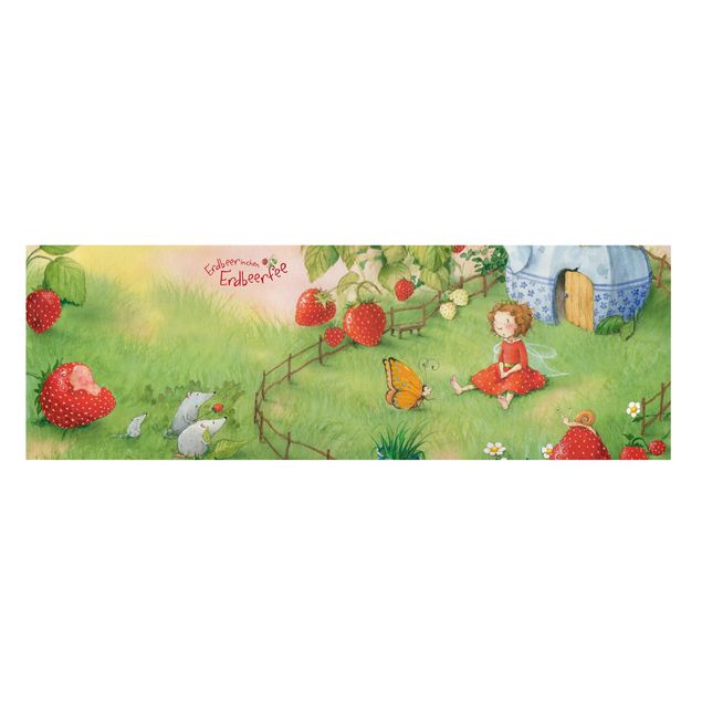 Print on canvas - Little Strawberry Strawberry Fairy - In The Garden