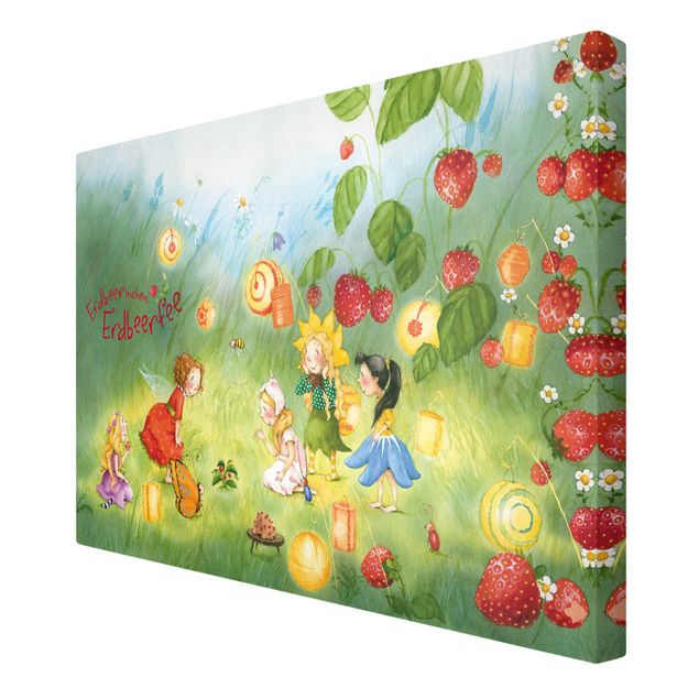 Print on canvas - Little Strawberry Strawberry Fairy - Lanterns