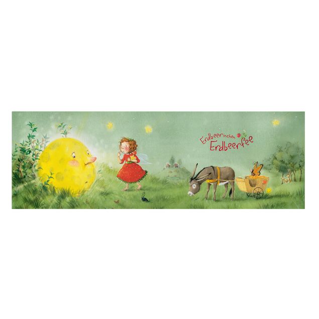 Print on canvas - Little Strawberry Strawberry Fairy- Moon Landing