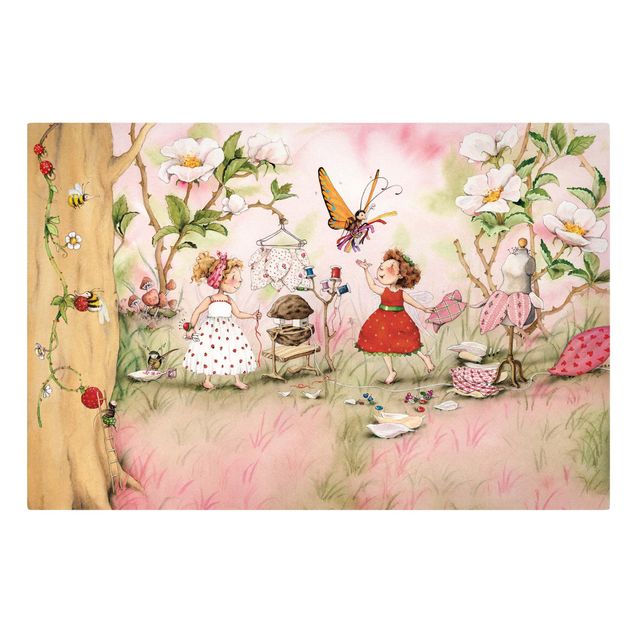 Print on canvas - Little Strawberry Strawberry Fairy - Tailor Room