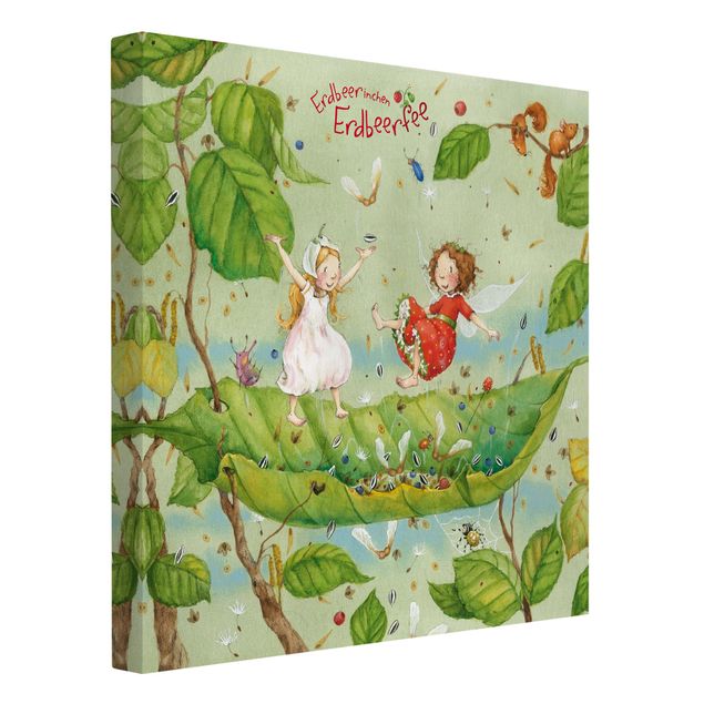 Print on canvas - Little Strawberry Strawberry Fairy - Trampoline