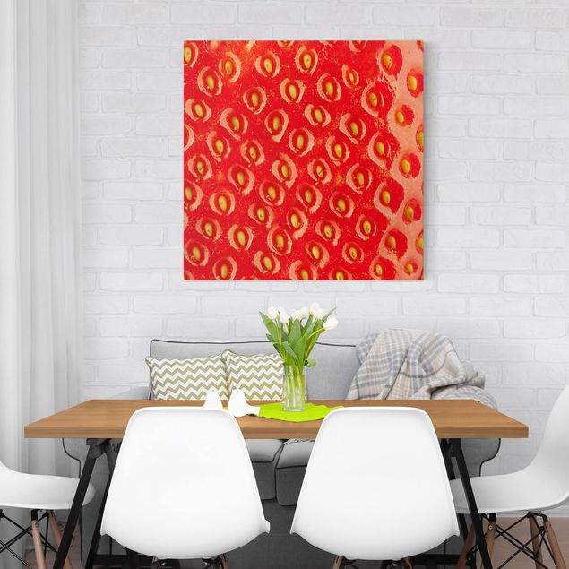 Print on canvas - Strawberry Structure