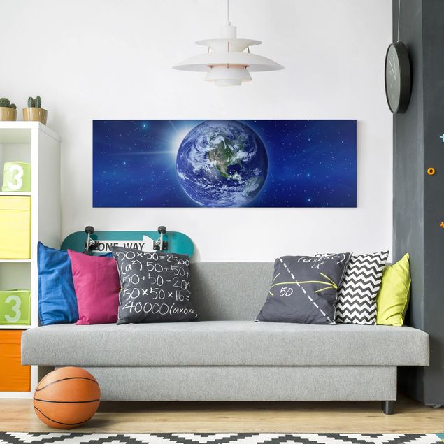 Print on canvas - Earth In Space