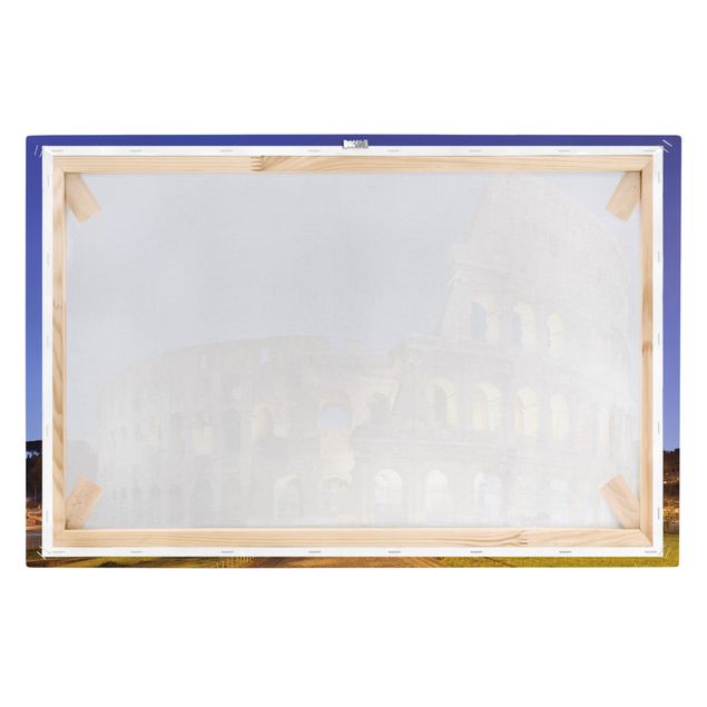 Print on canvas - Illuminated Colosseum