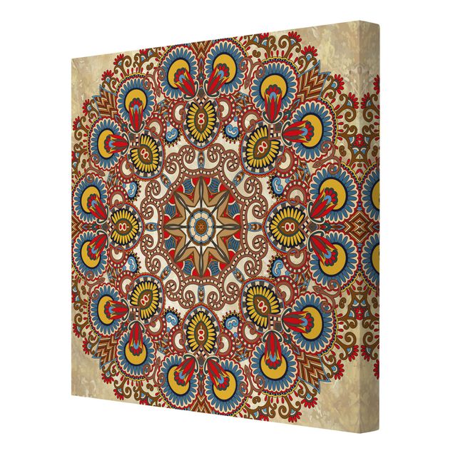 Print on canvas - Coloured Mandala