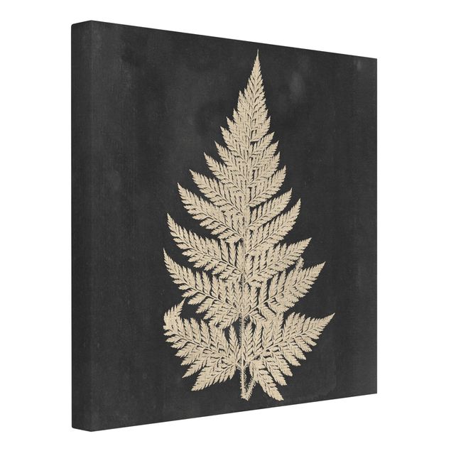 Print on canvas - Fern With Linen Structure I