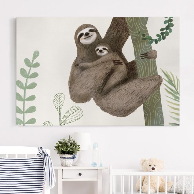 Print on canvas - Sloth Sayings - Easy
