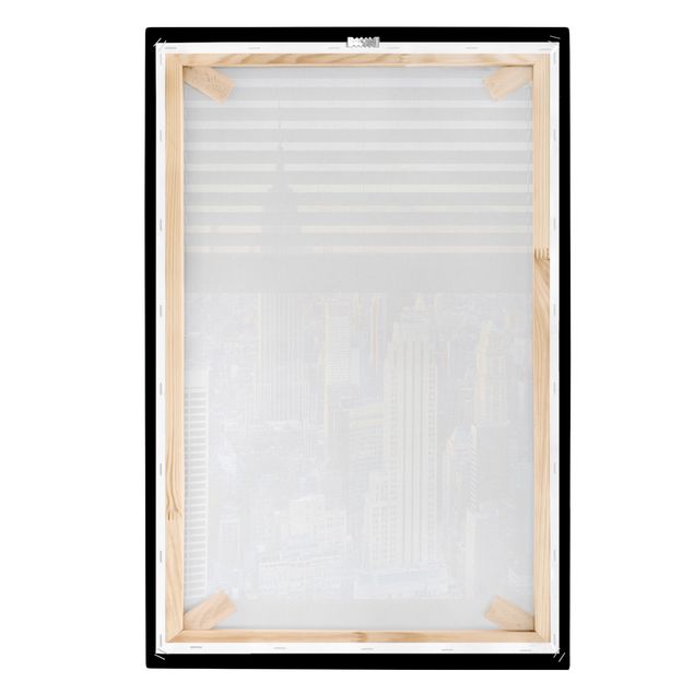 Print on canvas - Window View Blinds - Sunrise New York