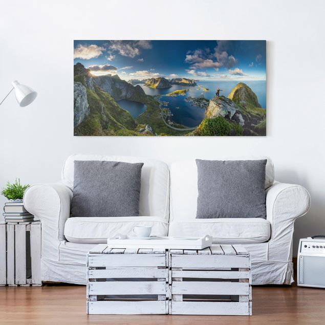 Print on canvas - Fjord View In Reinebringen