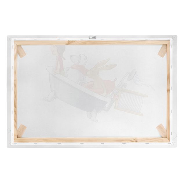 Print on canvas - Flying Farm Bathtub