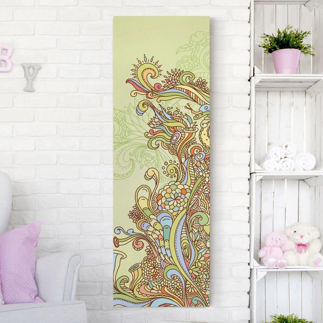 Print on canvas - Floral Illustration