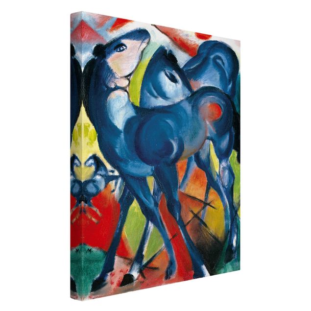 Print on canvas - Franz Marc - The Blue Foals