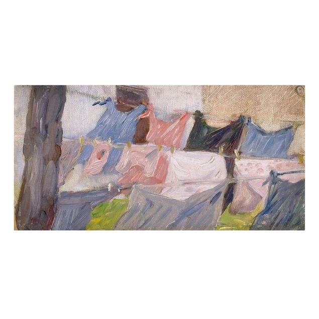 Print on canvas - Franz Marc - Laundry Fluttering In The Wind