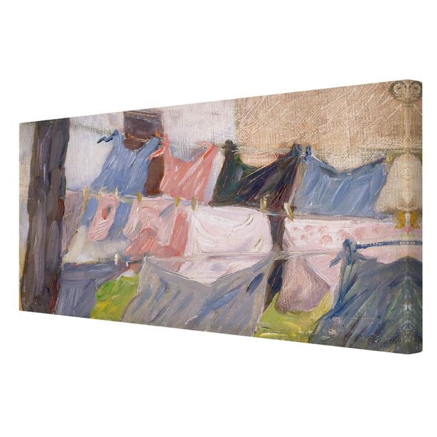 Print on canvas - Franz Marc - Laundry Fluttering In The Wind