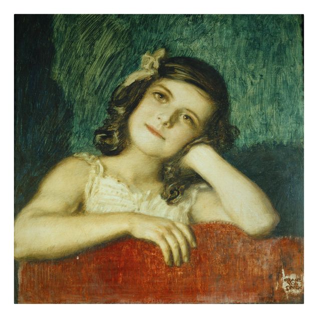 Print on canvas - Franz von Stuck - Mary, the Daughter of the Artist