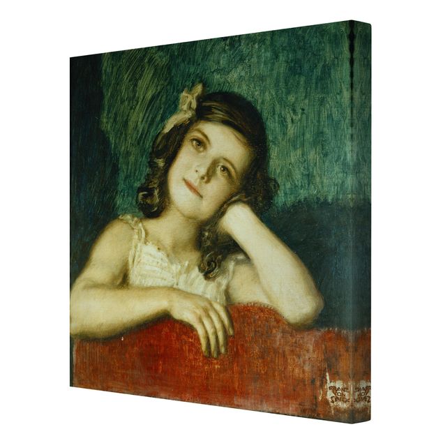 Print on canvas - Franz von Stuck - Mary, the Daughter of the Artist