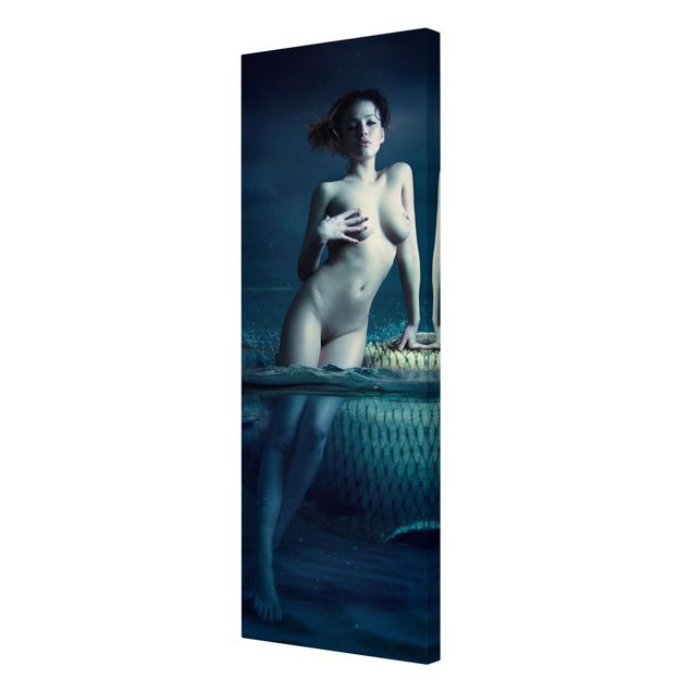 Print on canvas - Nude With Fish