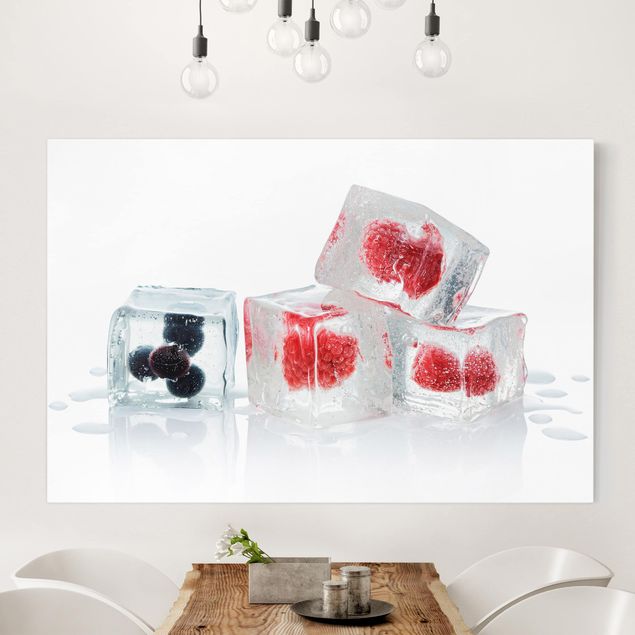 Print on canvas - Friut In Ice Cubes