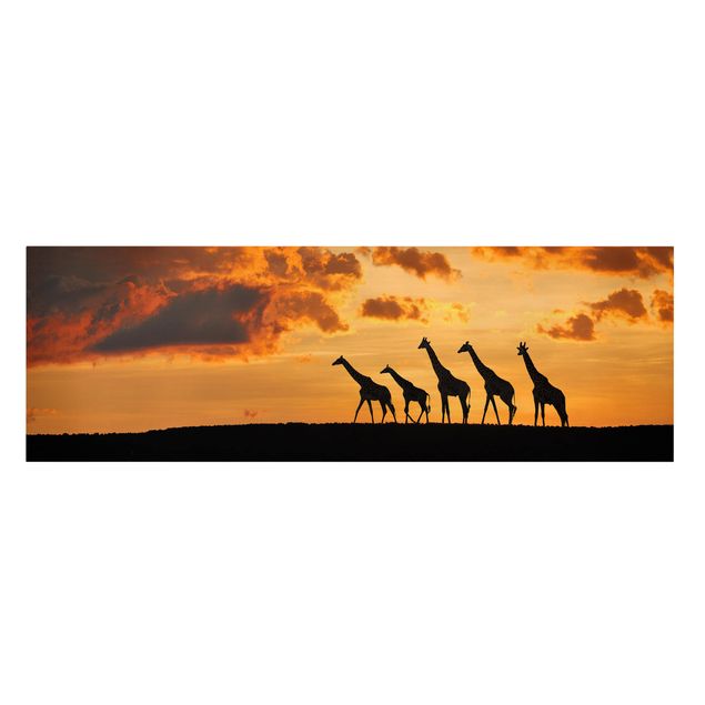 Print on canvas - Five Giraffes