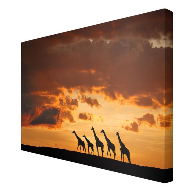 Print on canvas - Five Giraffes