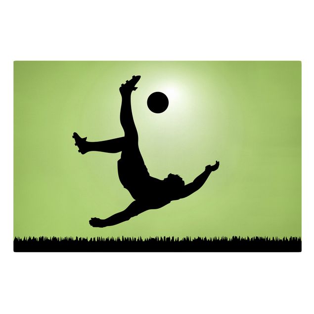 Print on canvas - Footballer In Action