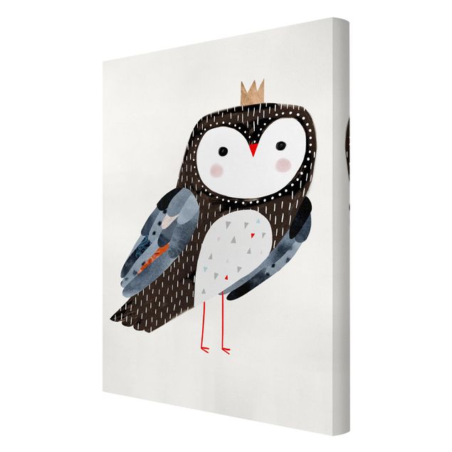 Print on canvas - Crowned Owl Dark