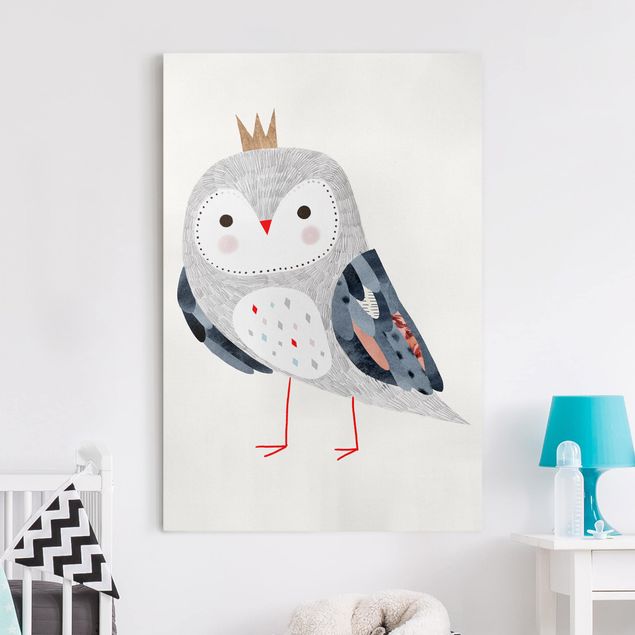 Print on canvas - Crowned Owl Light