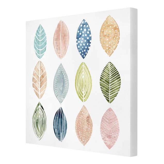 Print on canvas - Patterned Leaves I
