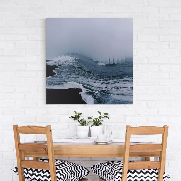 Print on canvas - Geometry Meets Wave
