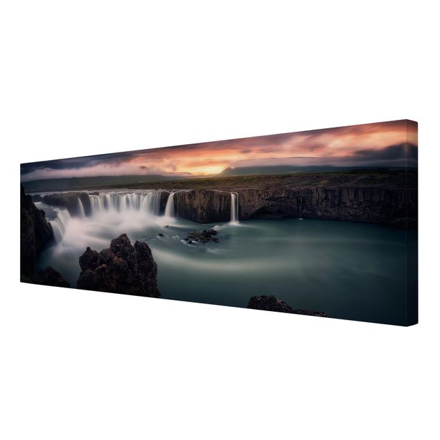 Print on canvas - Goðafoss Waterfall In Iceland