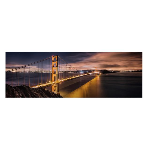 Print on canvas - Golden Gate To Stars