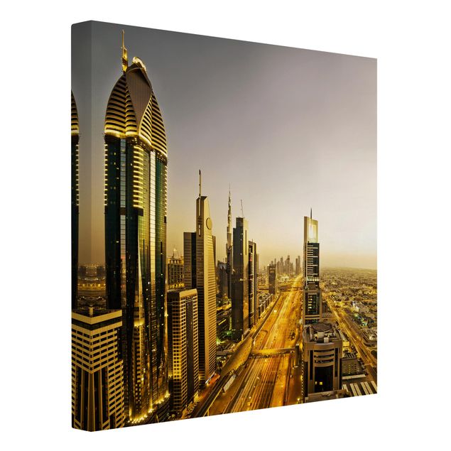 Print on canvas - Golden Dubai